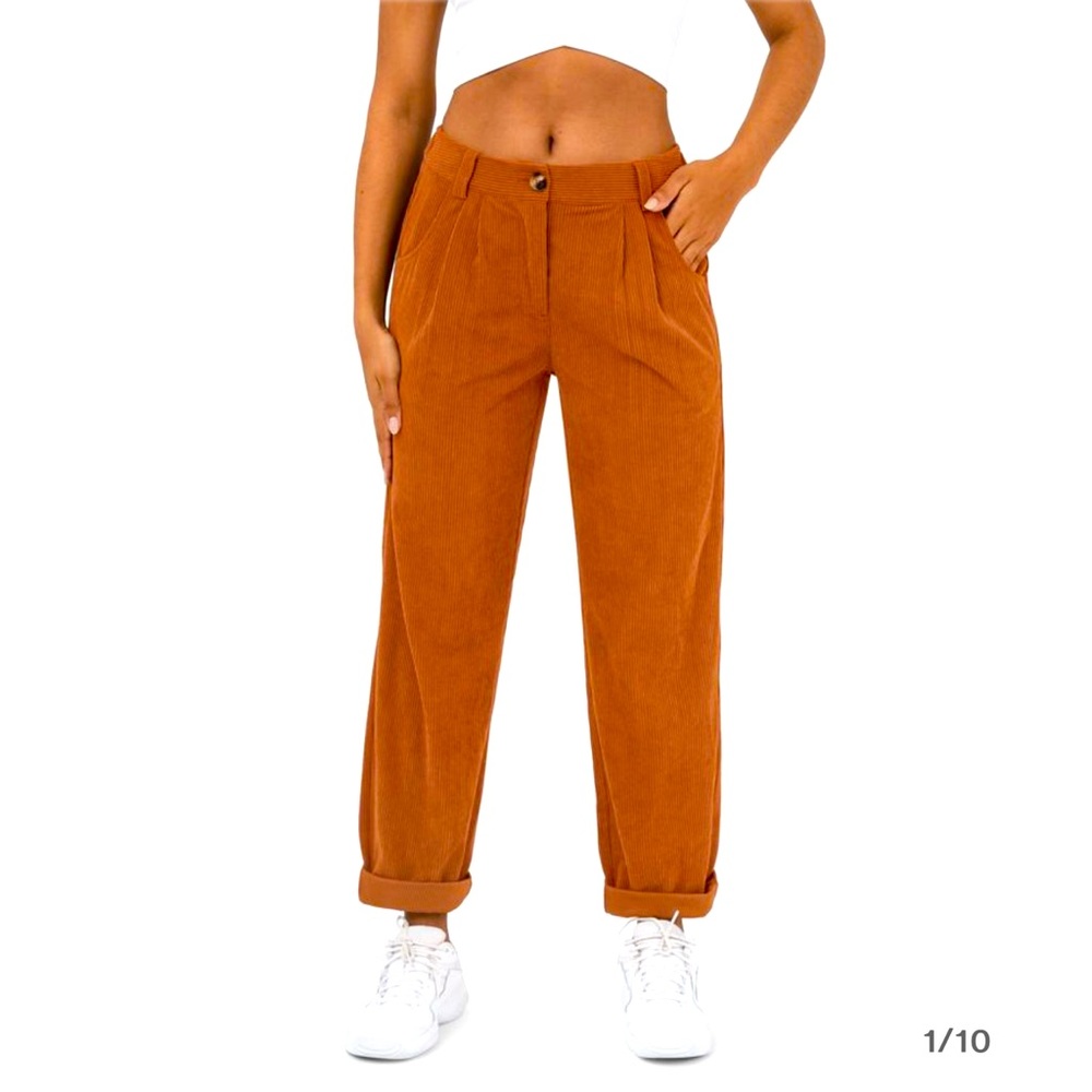 NEW!! Mid Rise Corduroy Casual Pants